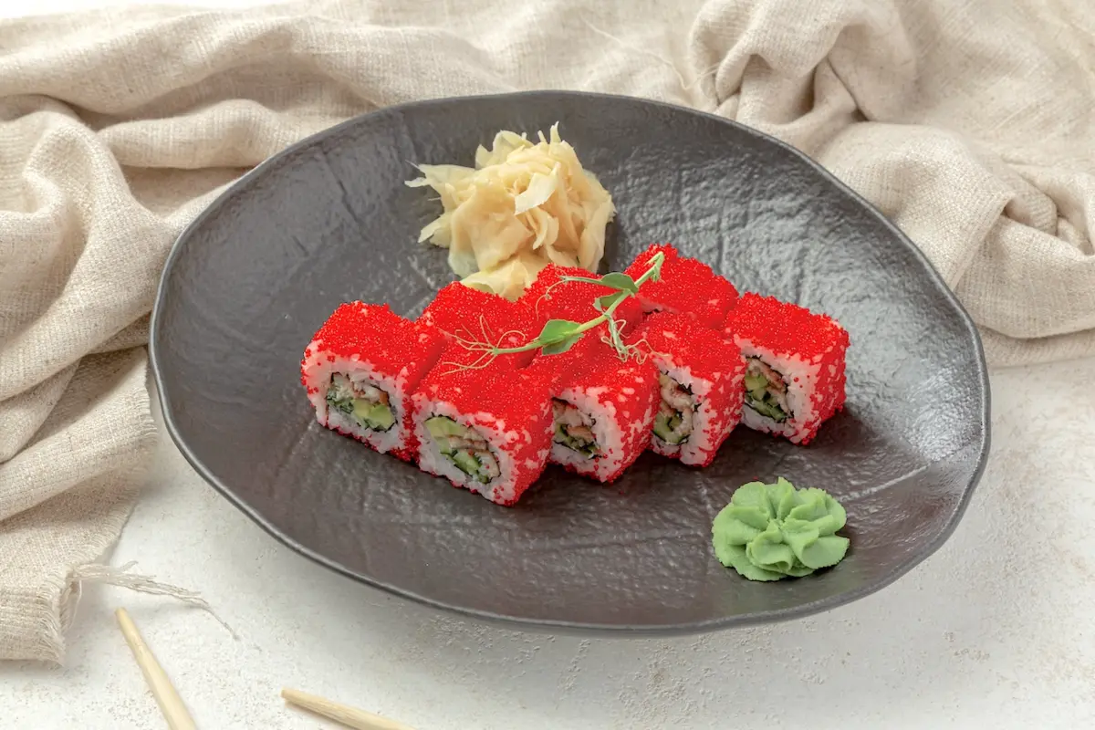 Калифорния с креветкой ролл