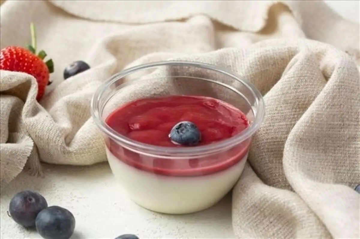 Панна-котта малина