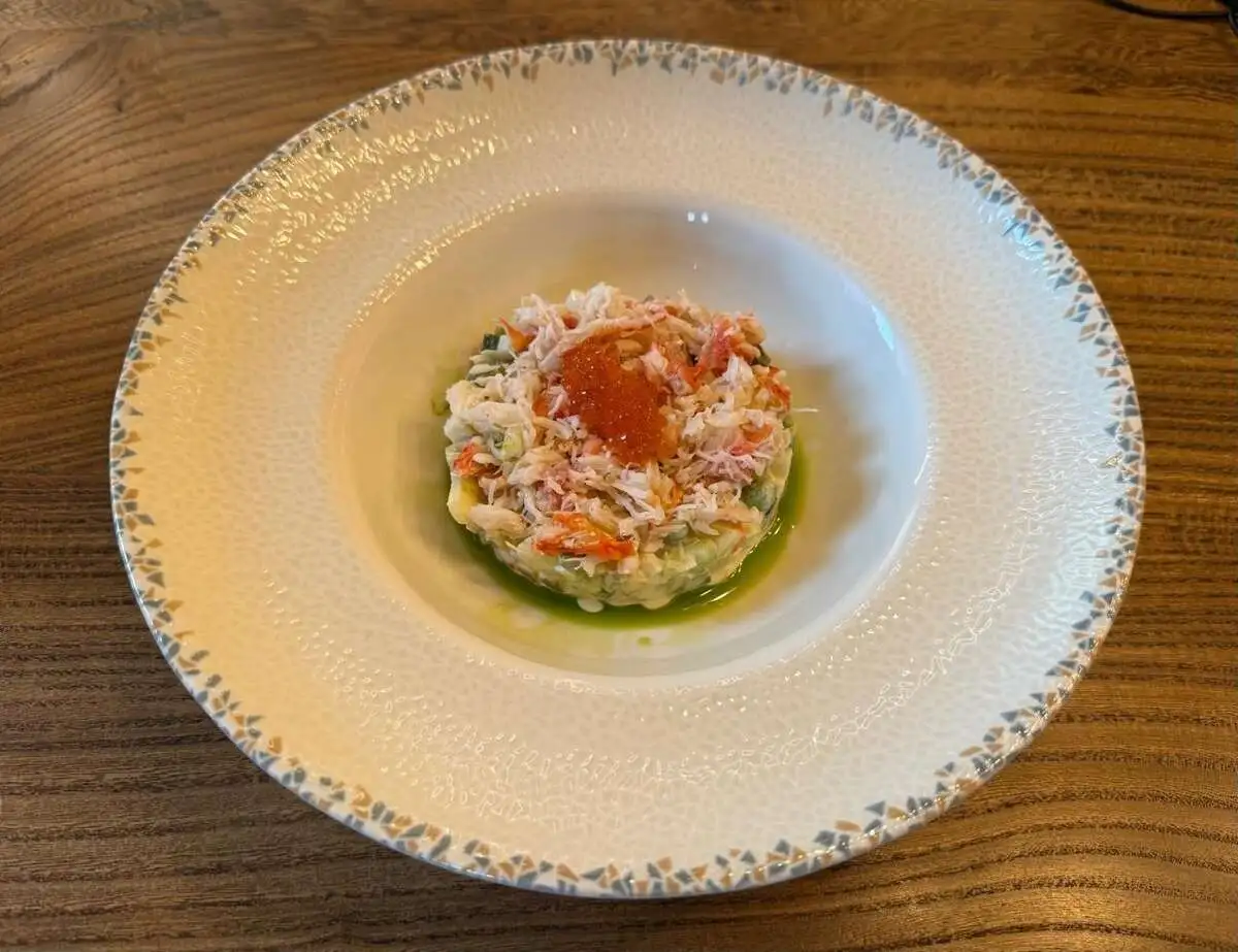 Оливье с крабом