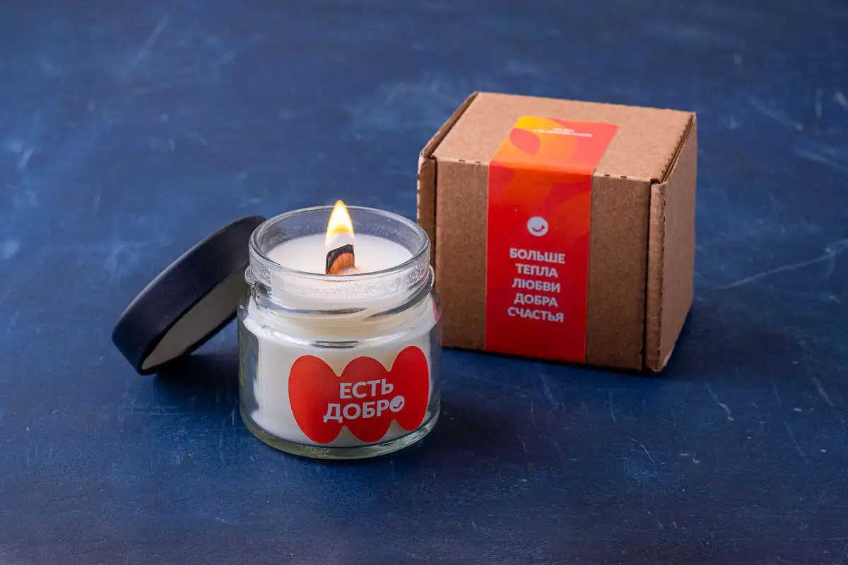 Свеча "Вкусная доставка"