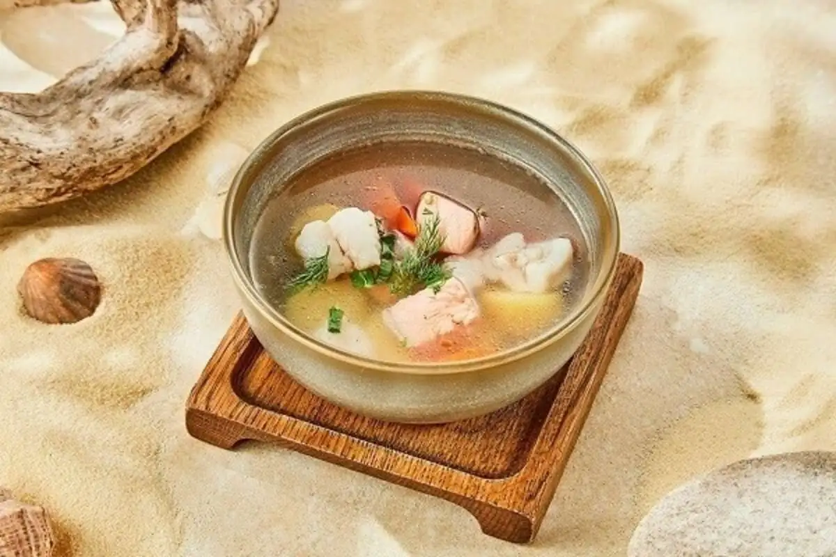 Уха из двух видов рыбы