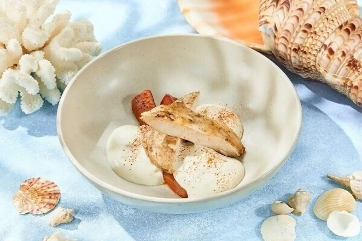 Куриная грудка с муссом Пармезан