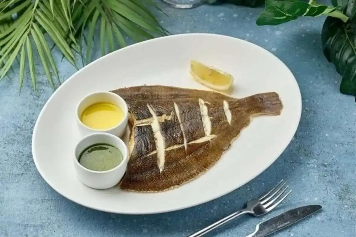 Камбала на гриле