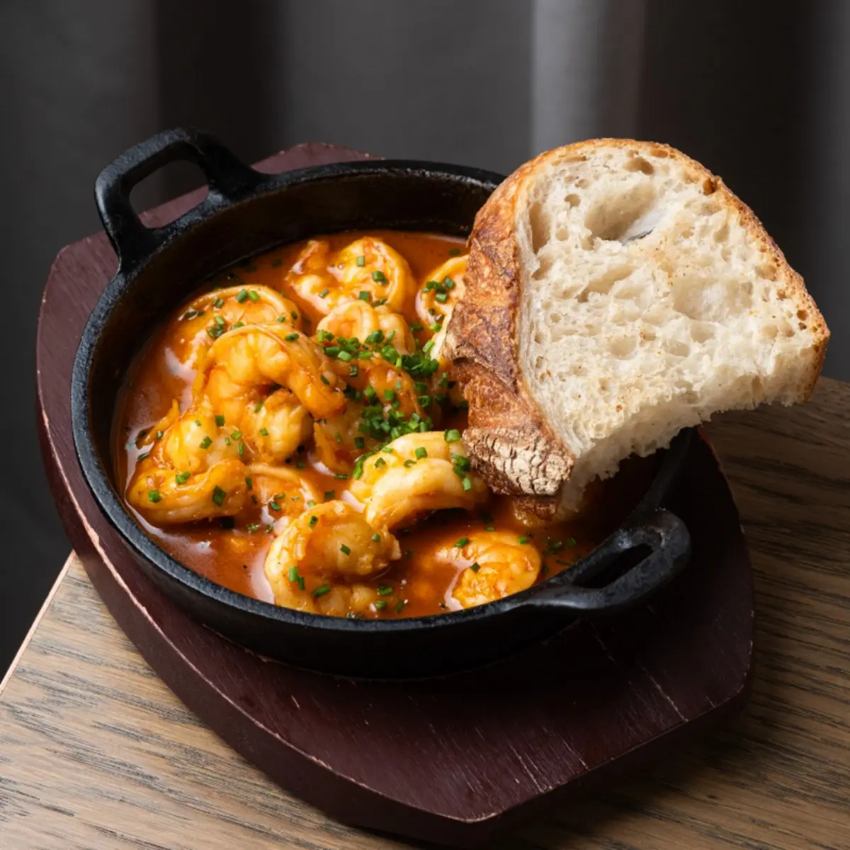 Креветки в соусе биск 