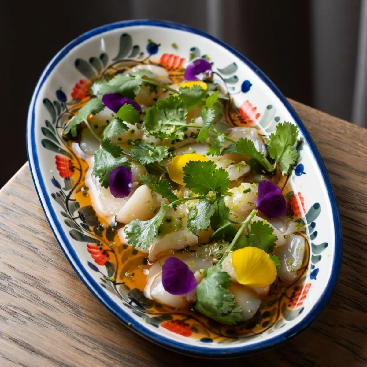 Карпаччо из сахалинского гребешка