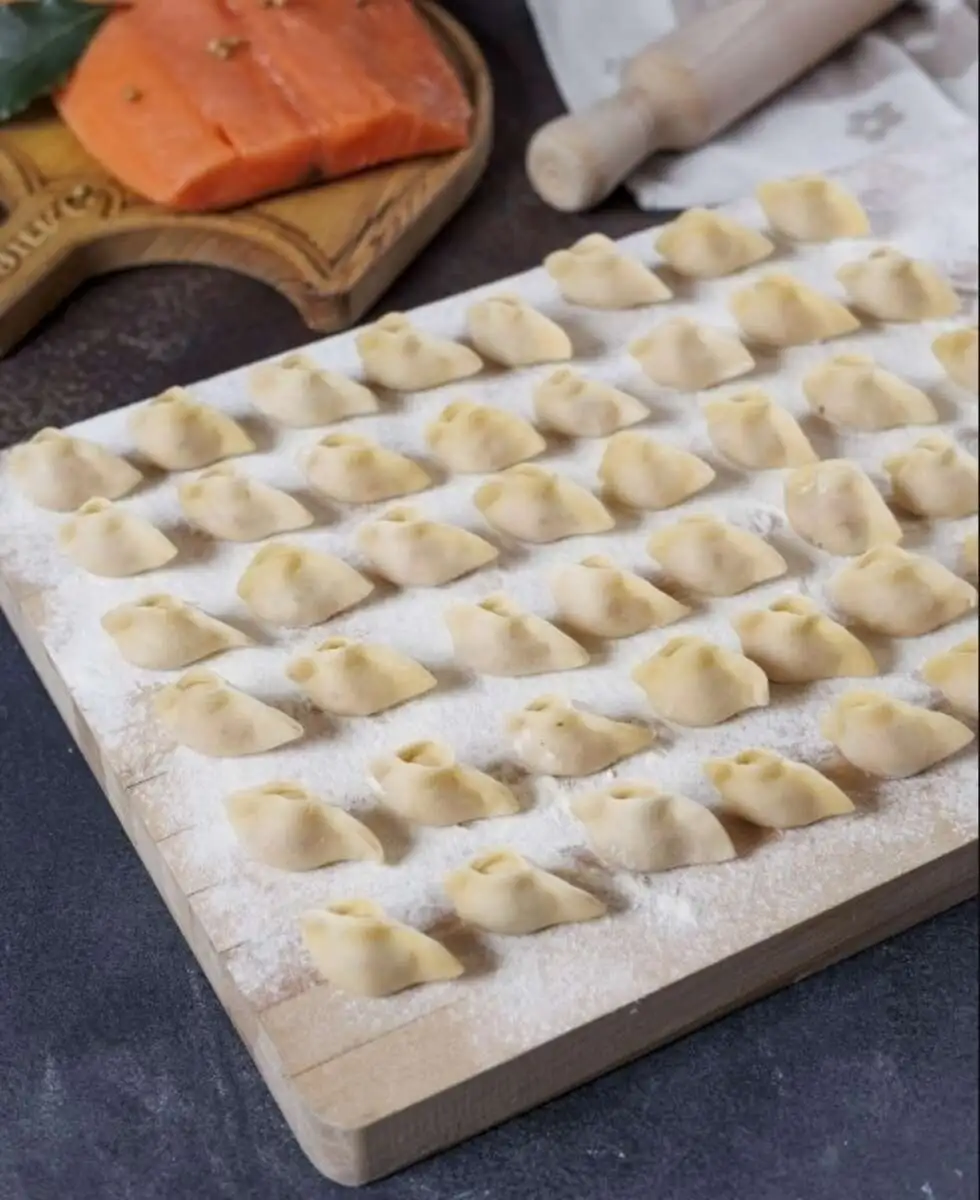 Пельмени с форелью