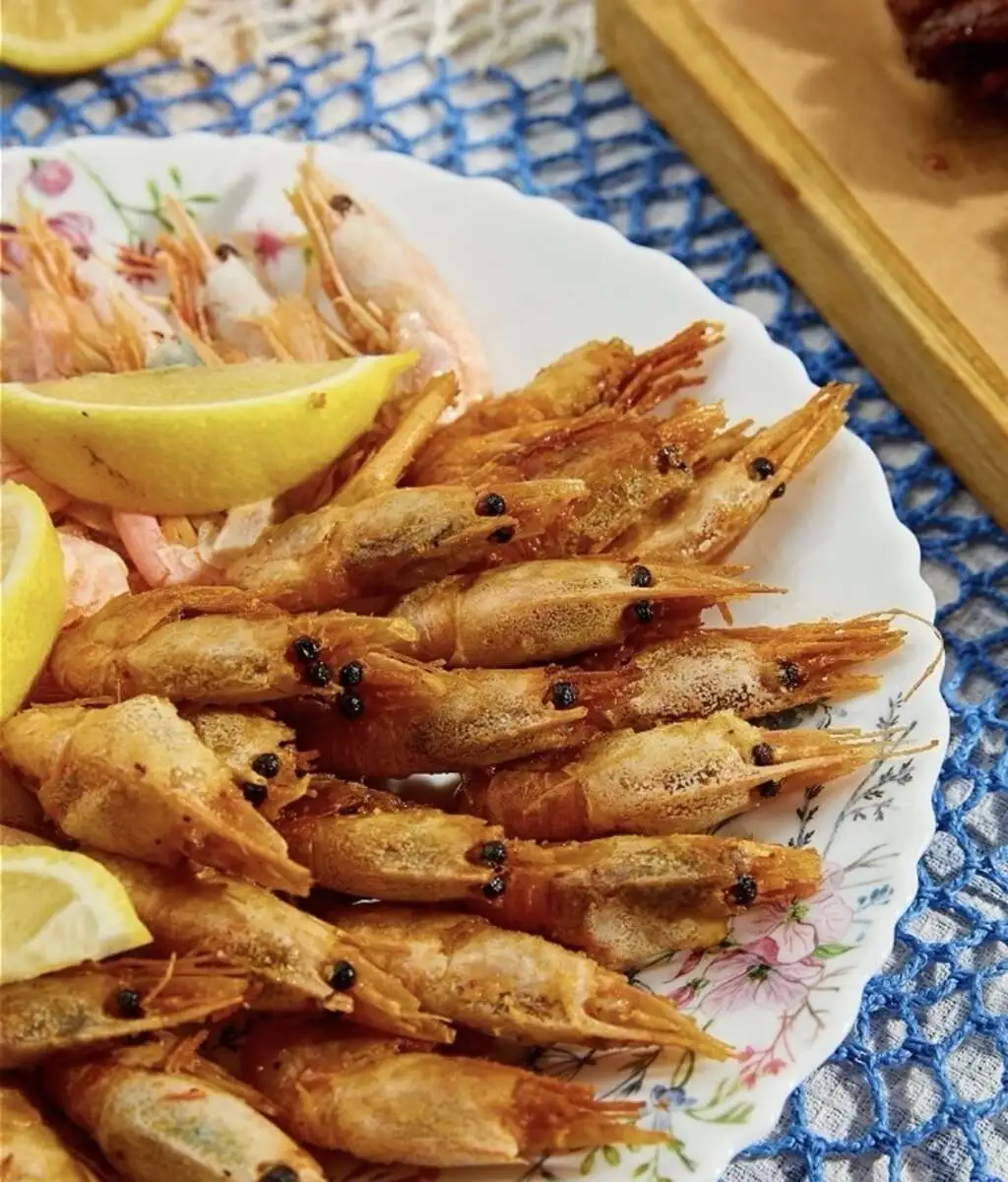 Креветки жареные 