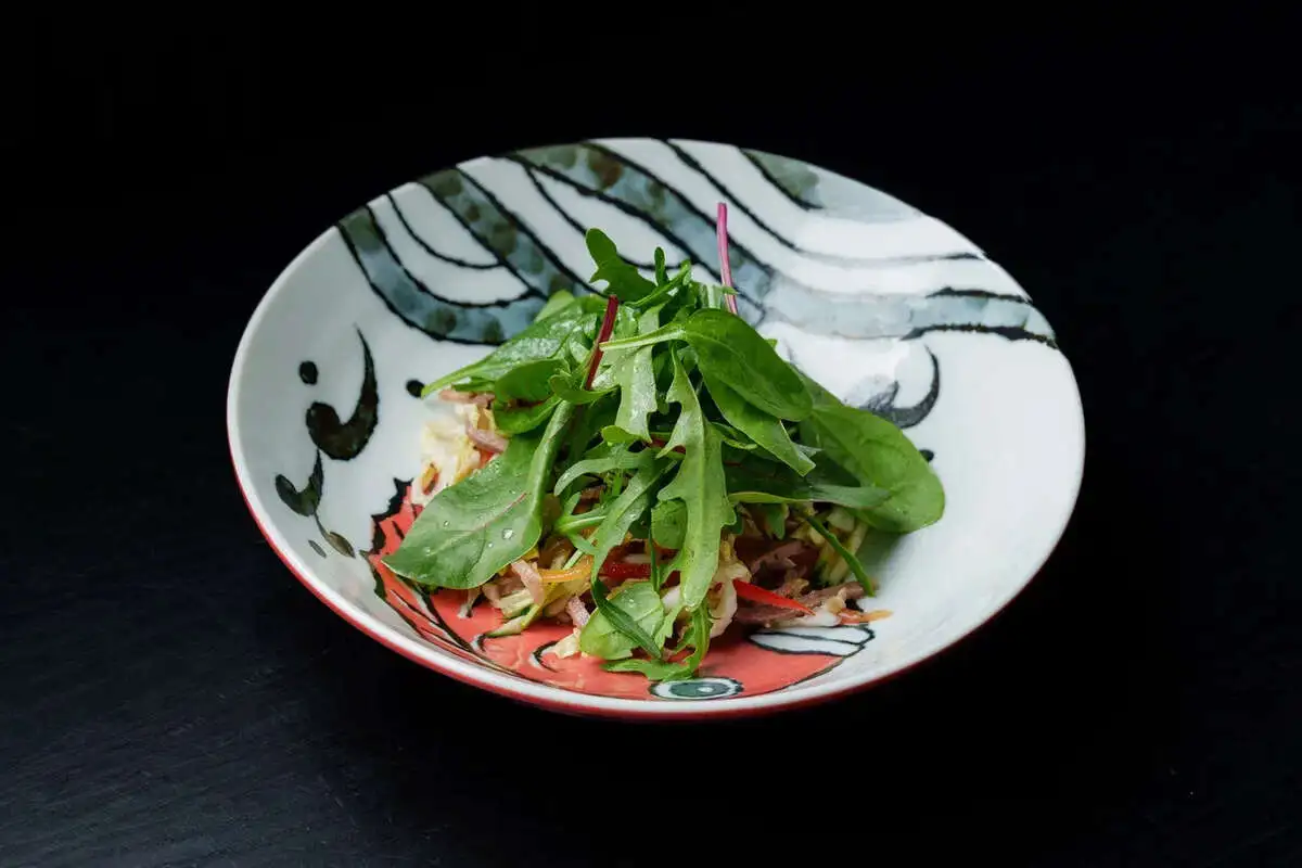 Салат с говяжьим языком