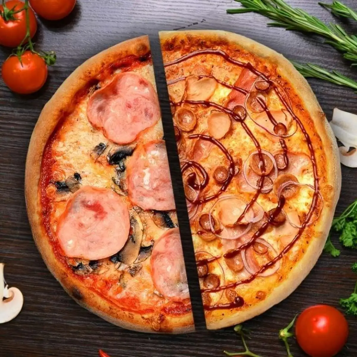 2’Pizza Ветчина грибы+Барбекю 32 см
