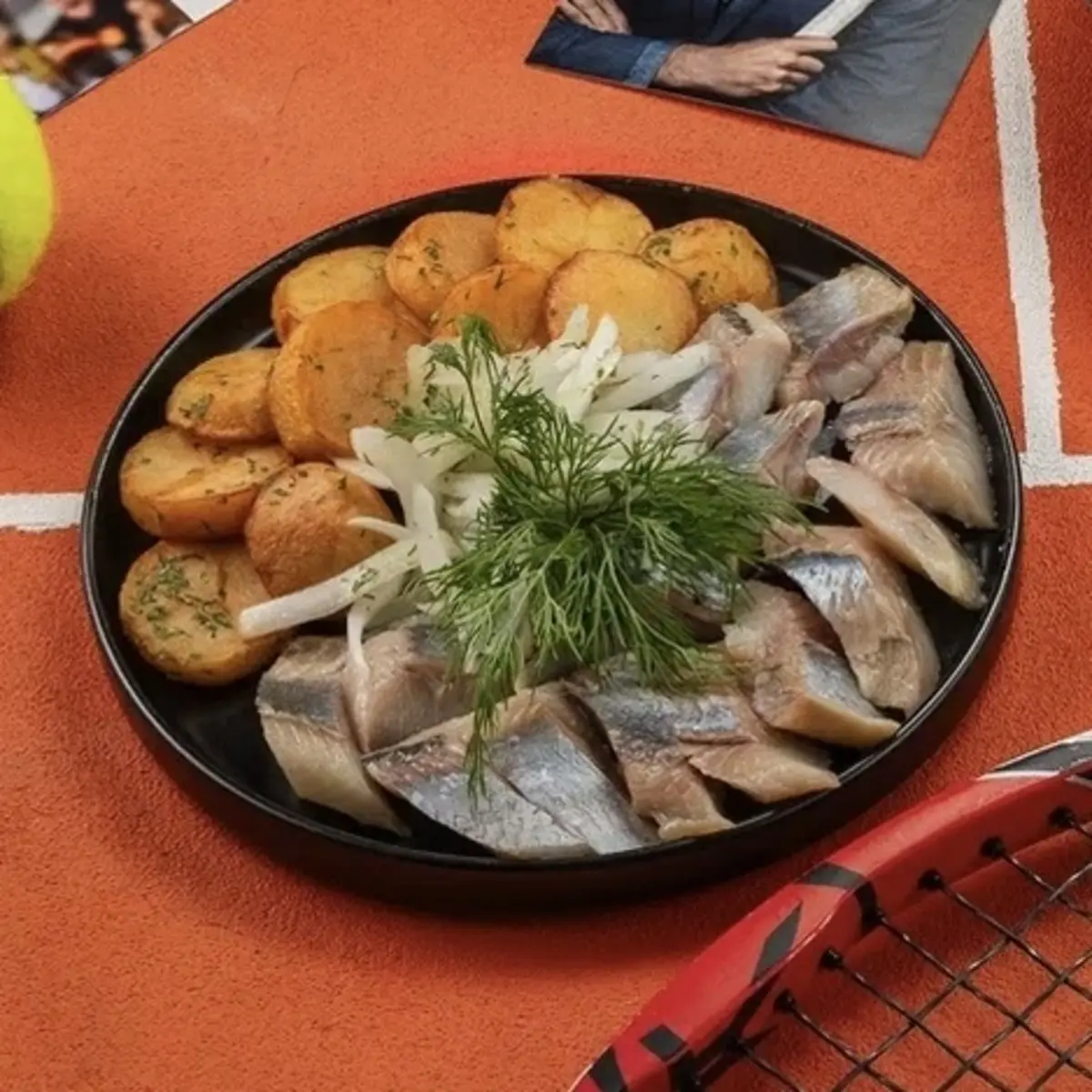 Сельдь слабого посола с картофелем