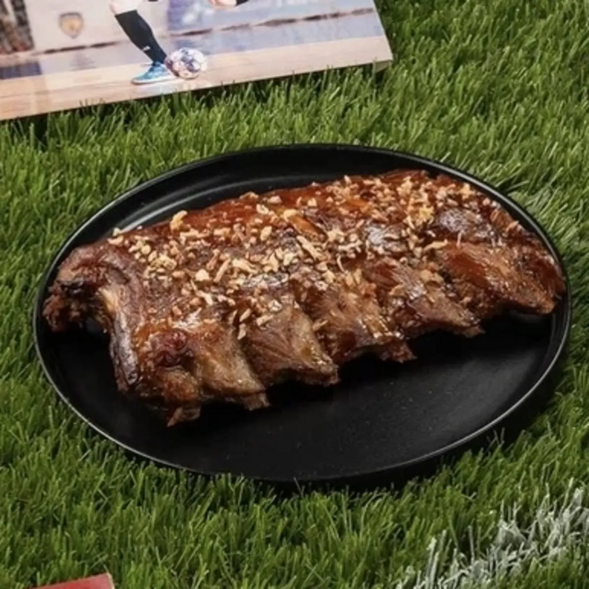 Ребра в медово-горчичном соусе