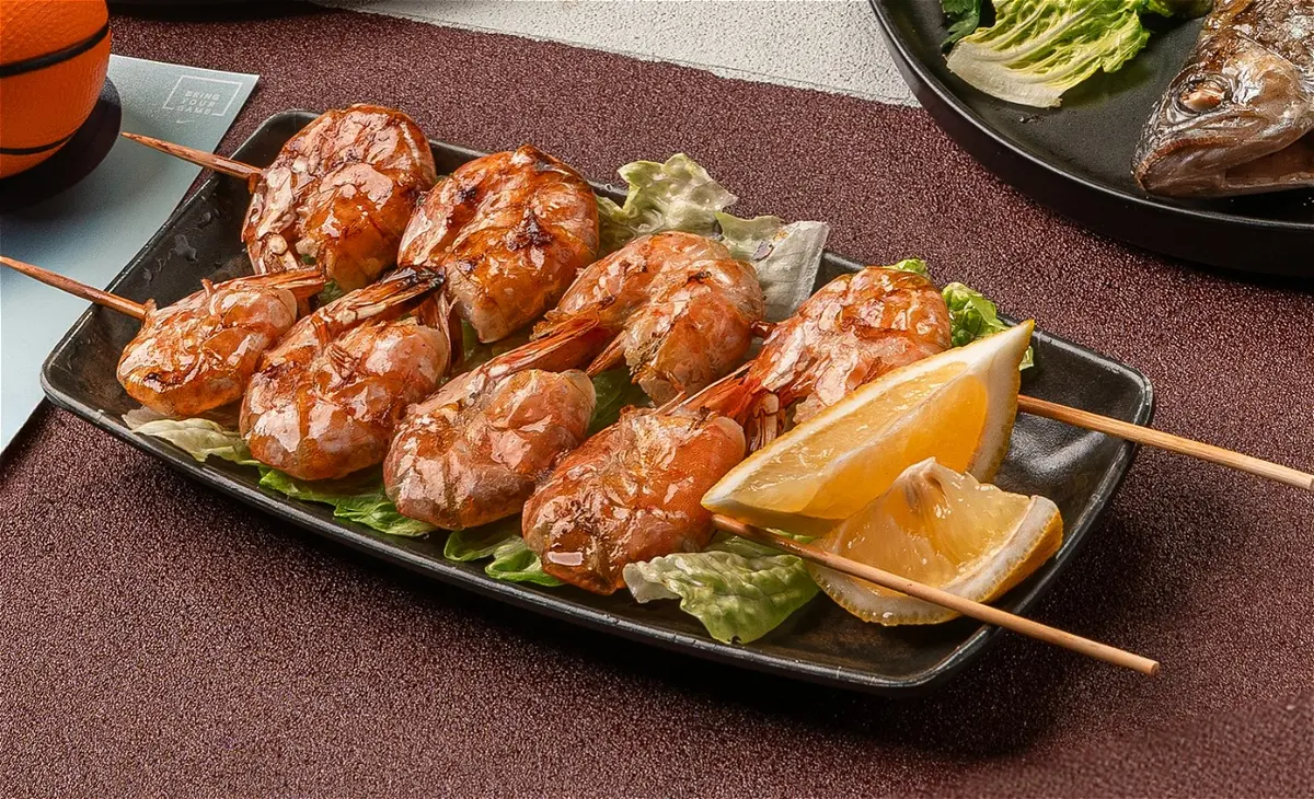 Креветки на гриле