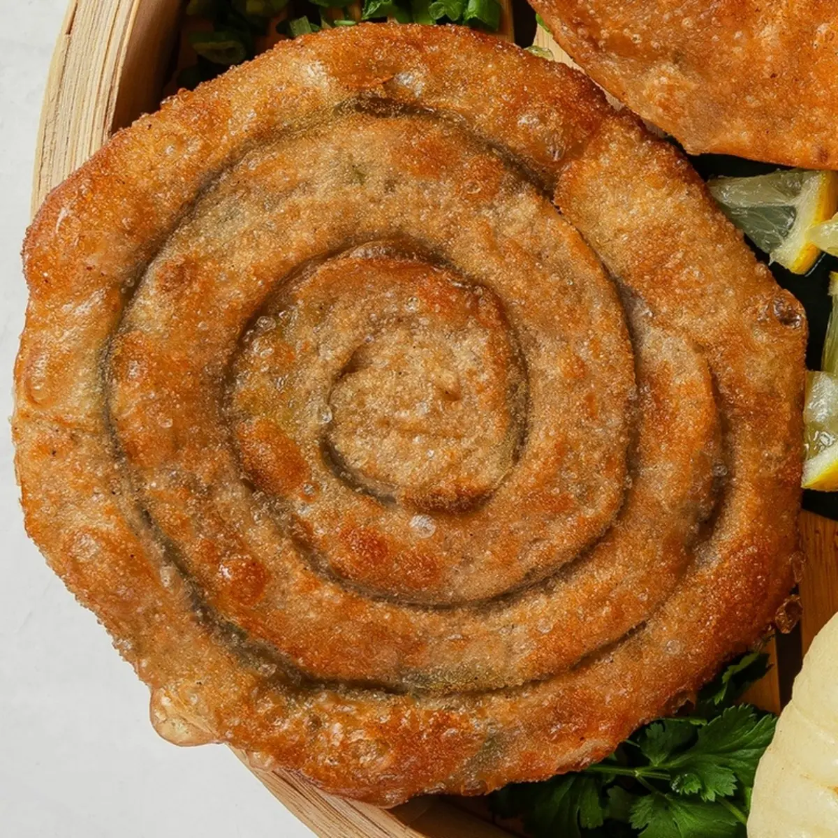 Лепешка с зеленью