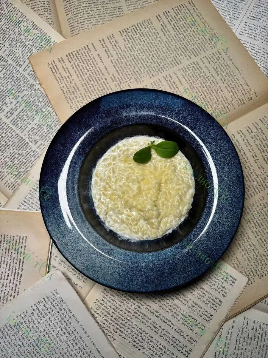 Ризони со сливками и пармезаном