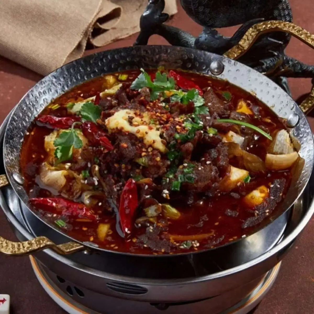 Жареная говядина с шампиньонами