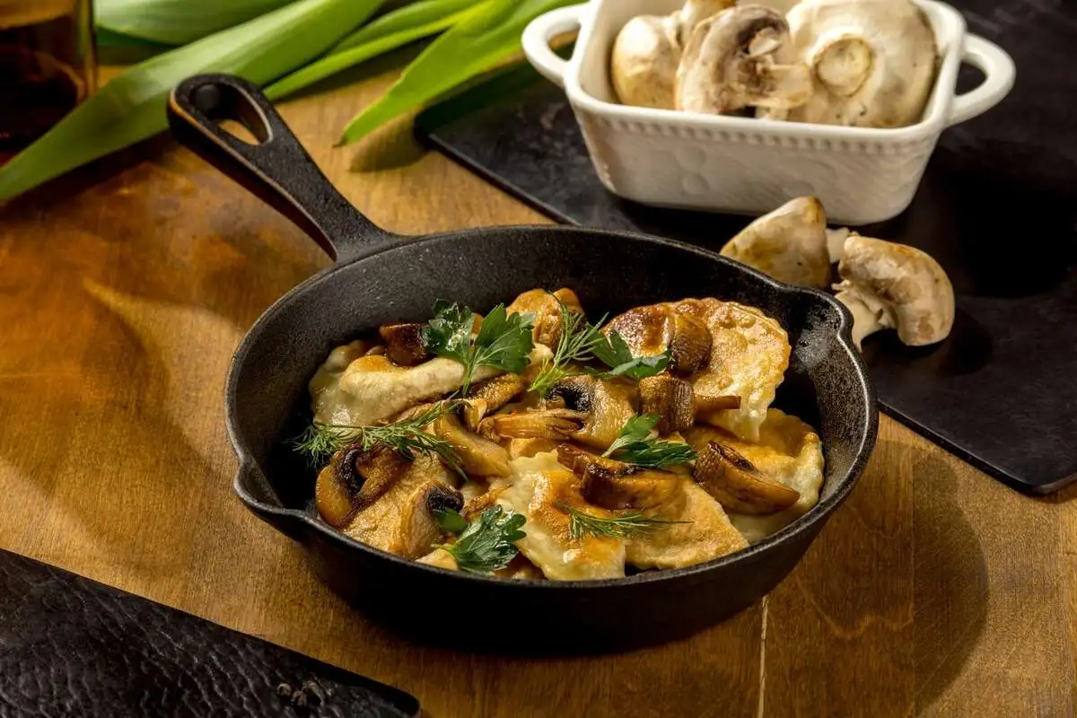 Вареники с картофелем и грибами