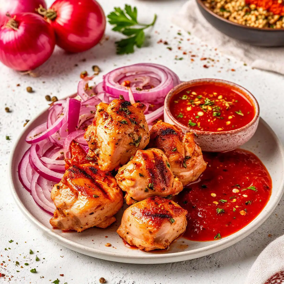 Шашлык из куриного окорока 