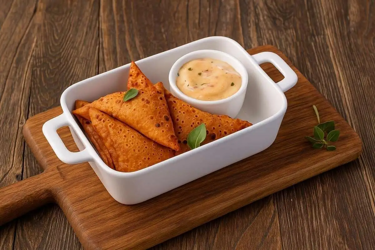 Панцеротти с чоризо и мортаделлой