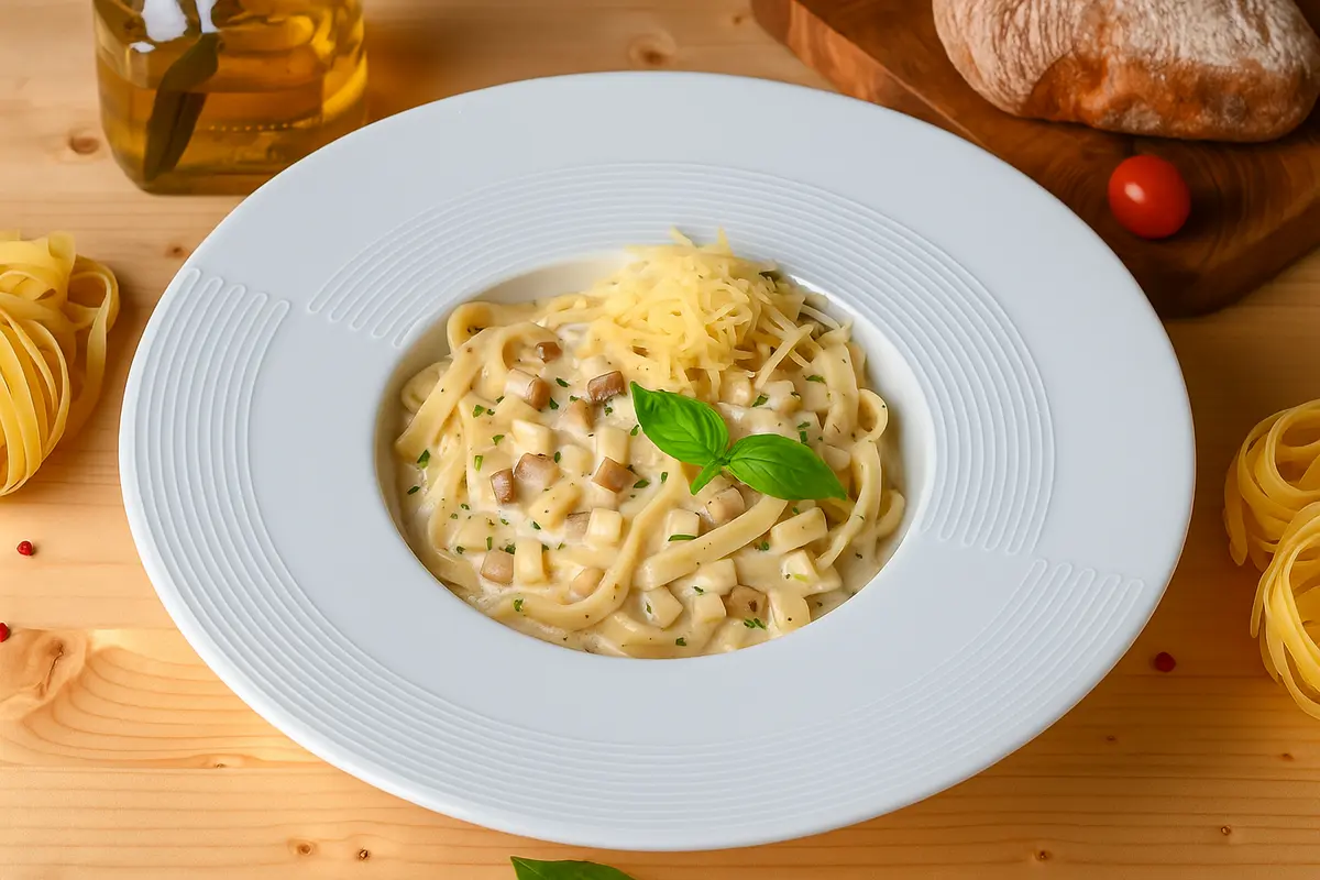 Паста с белыми грибами и трюфельным маслом 300 гр С.