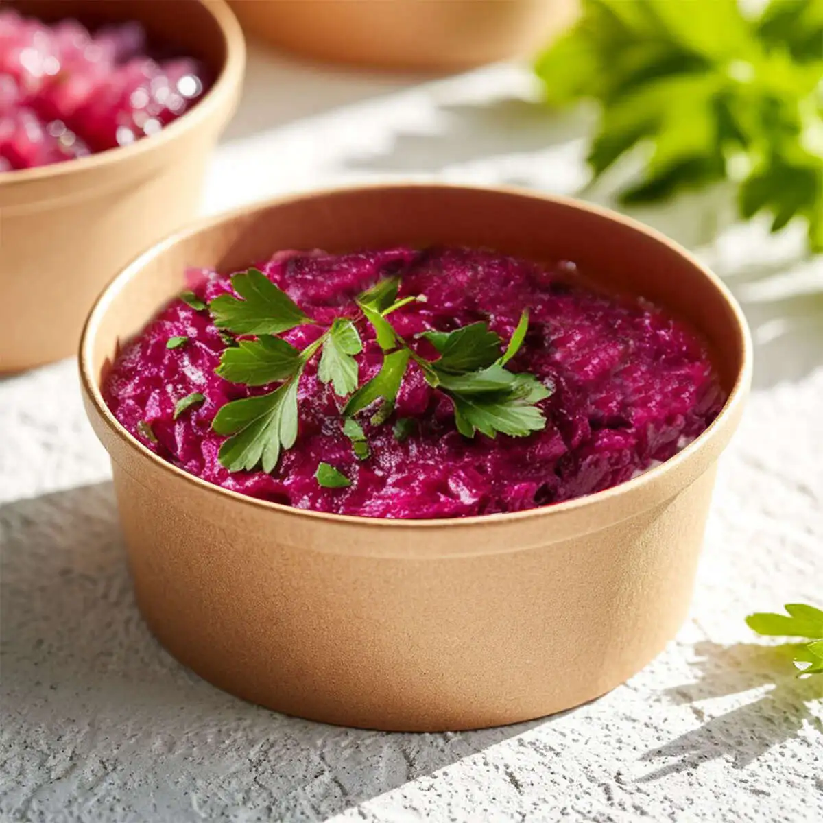 Салат с сельдью под шубой из овощей и отварного яйца