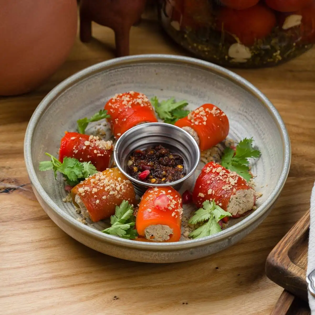 Рулетики из болгарского перца 