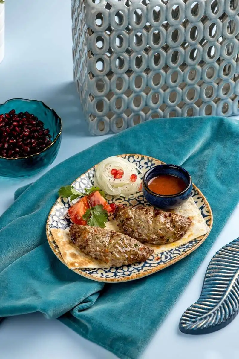 Кюфта-кебаб из курицы с грибами