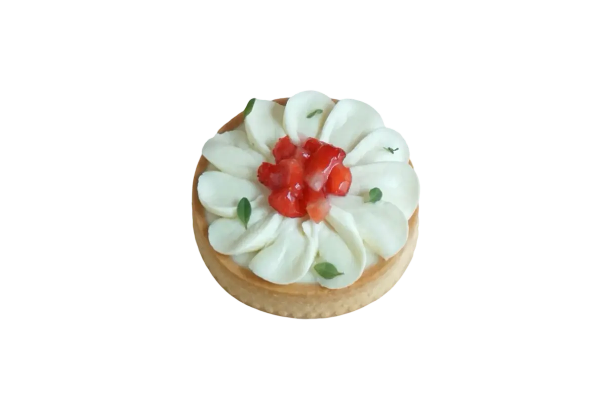 Тарталетка лимон - клубника