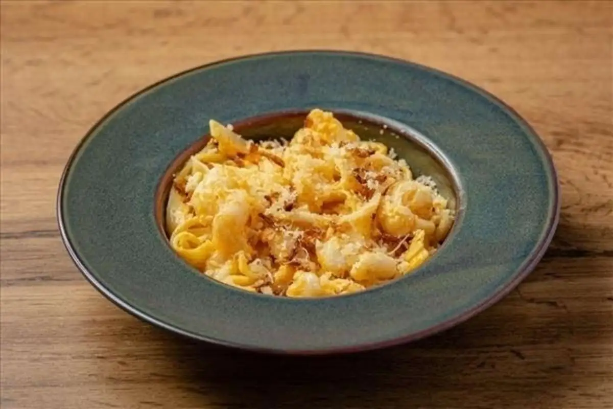 Паста с курицей и грибами