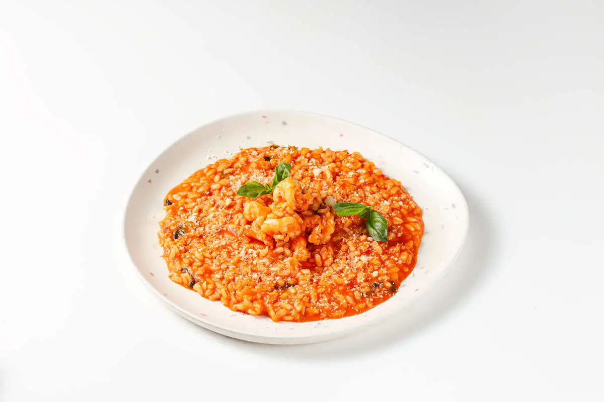 Ризотто с креветками и пармезаном