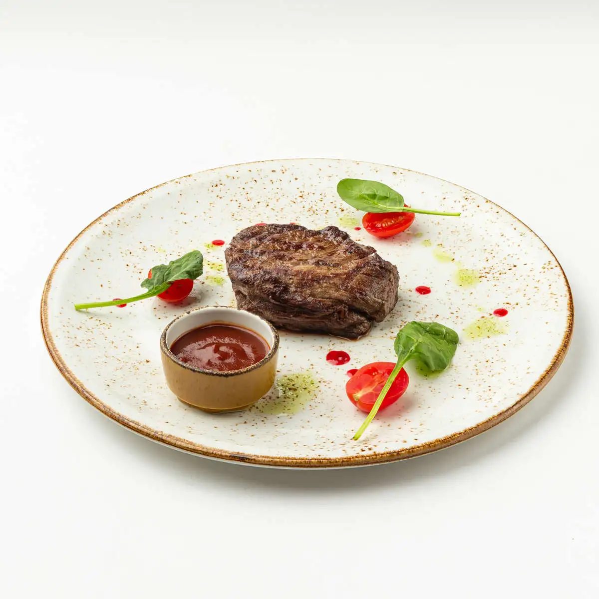 Доставка/Стейк из вырезки говядины,150/150/50г/ Прожарка: Medium Well