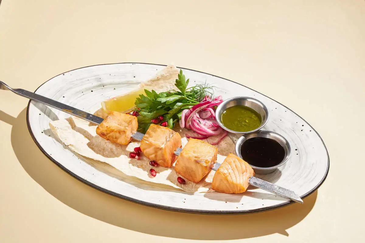 Шашлык из лосося