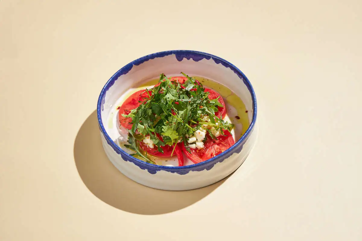 Узбекские томаты с Имеретинским сыром