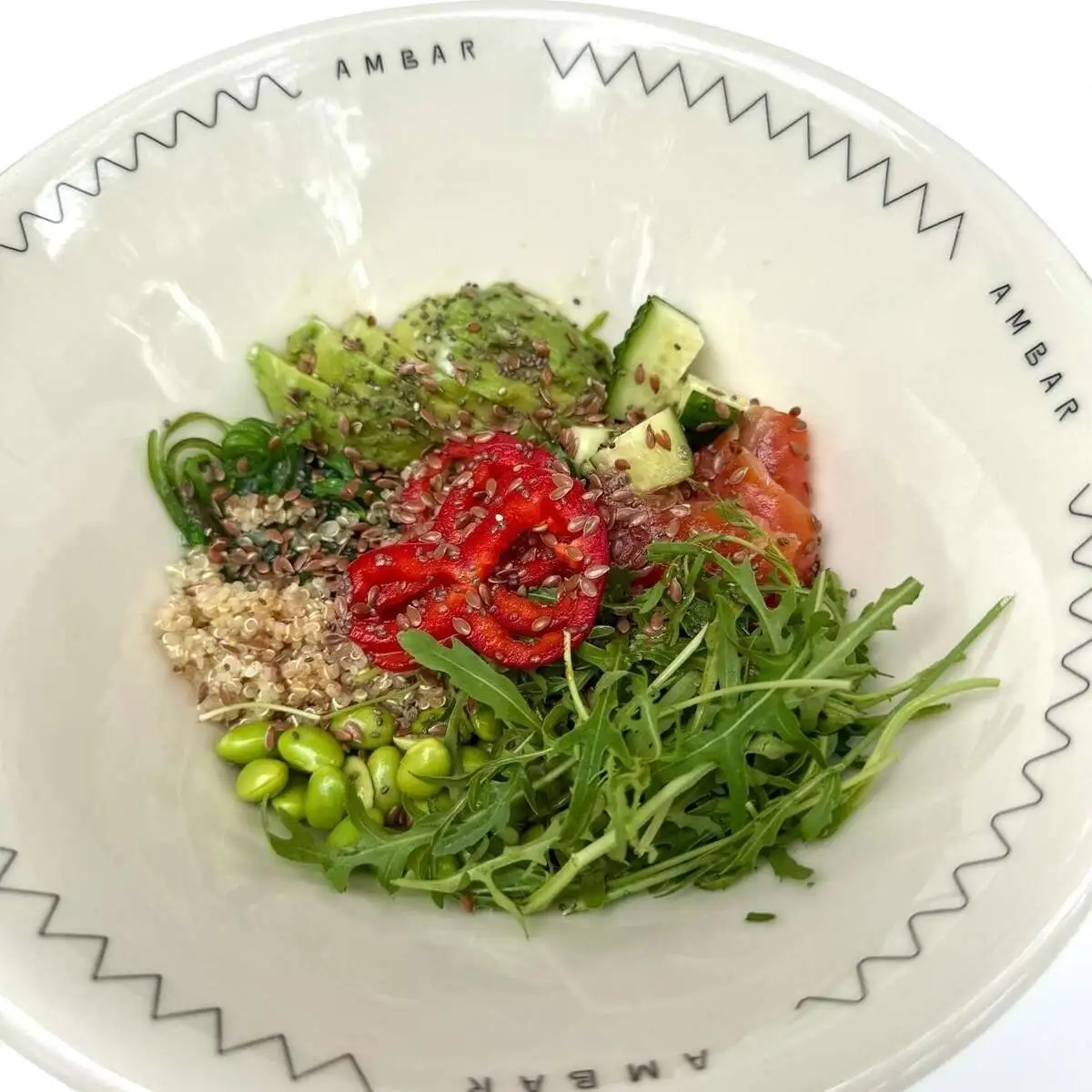 Боул с лососем