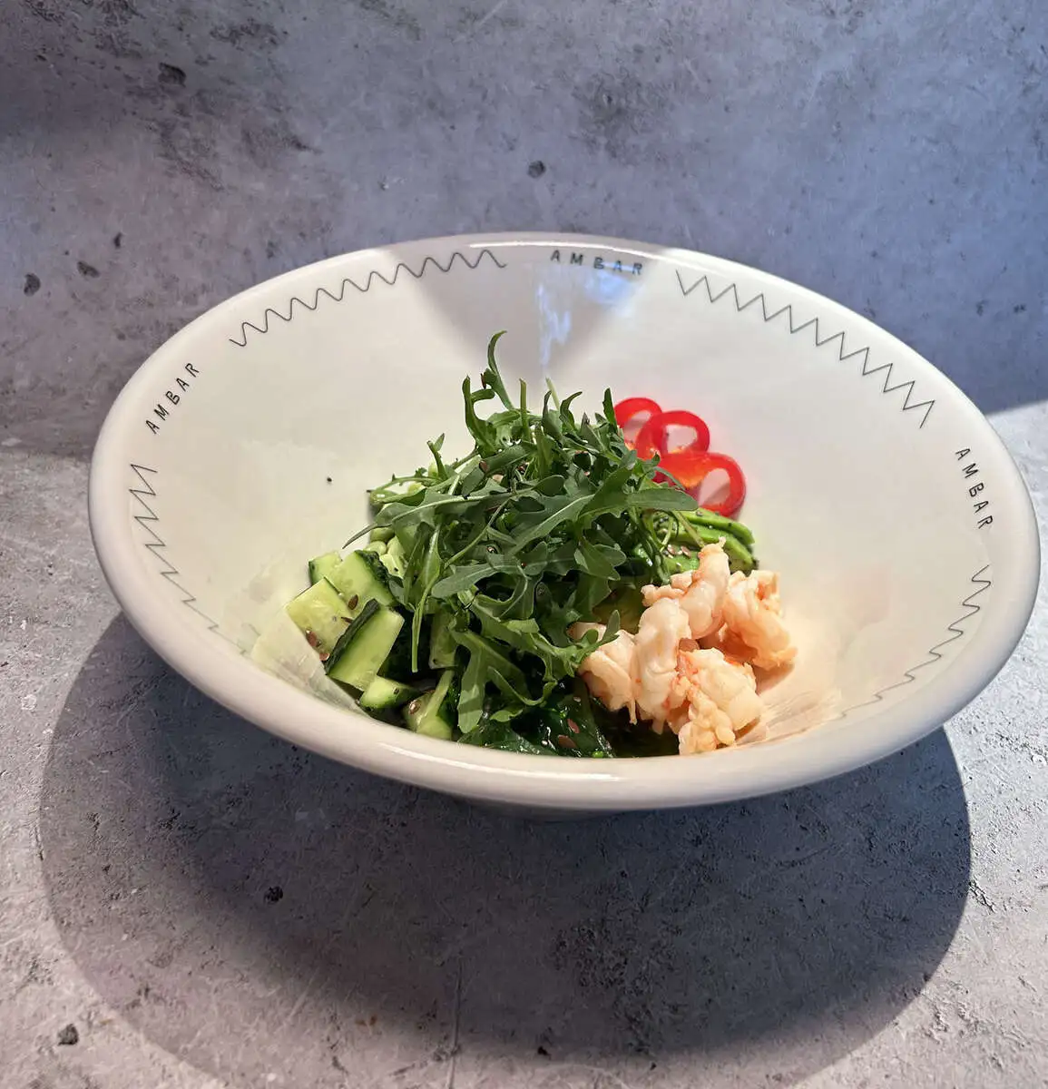 Боул с креветками 