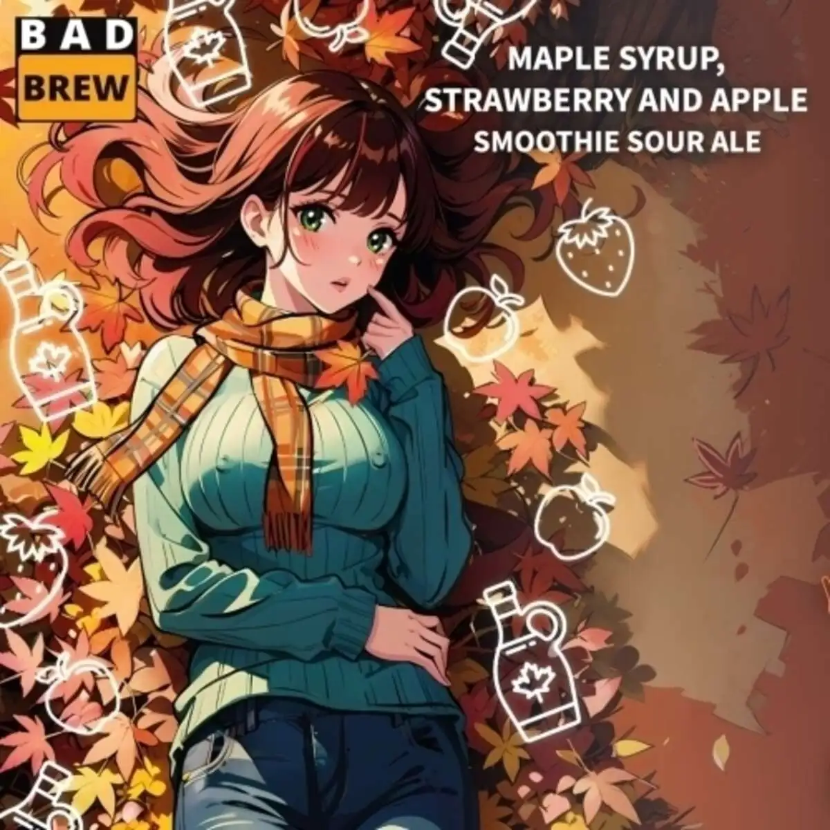 B.A.D. Maple Syrup Strawberry And Apple