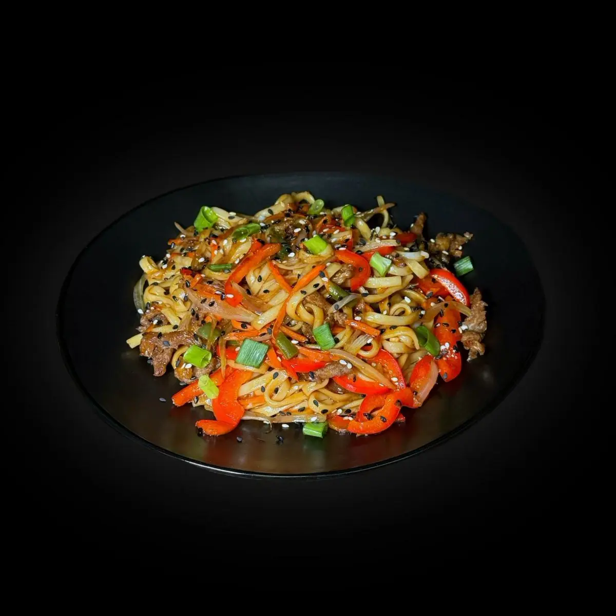 Удон со свининой острый