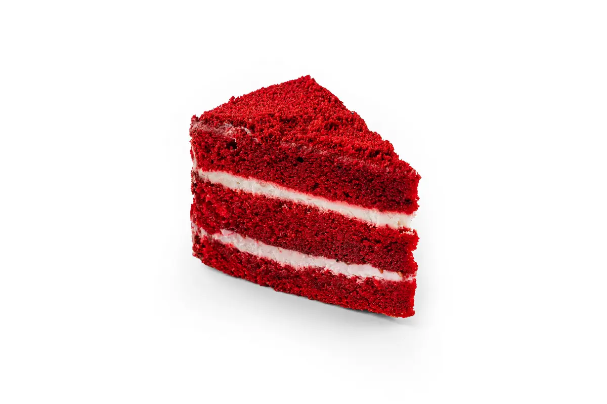 Торт "Красный бархат" с малиной