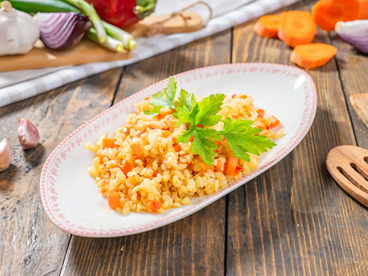 Булгур с овощами