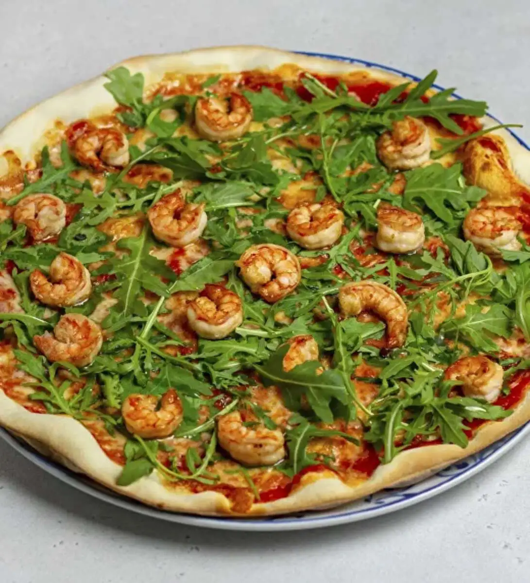 Пицца Креветки и руккола
