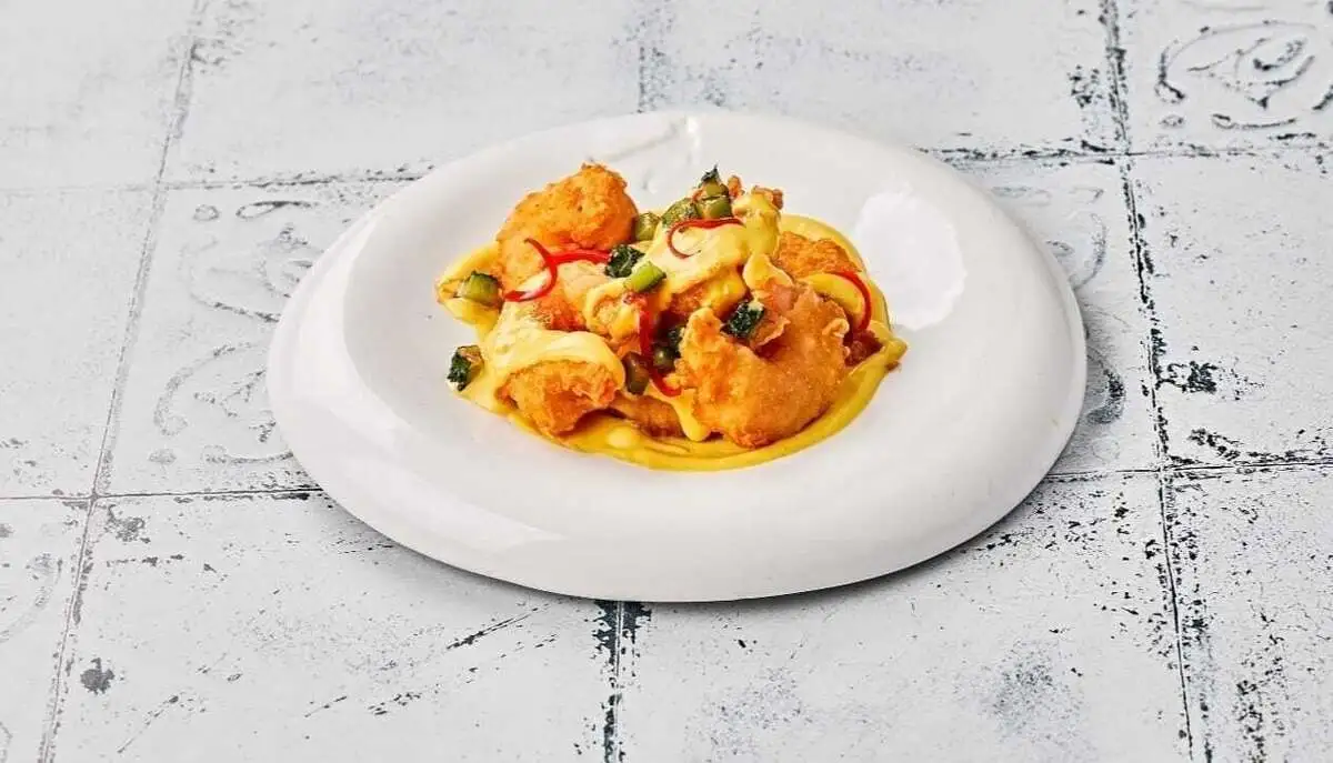 Креветки в темпуре с соусом васаби