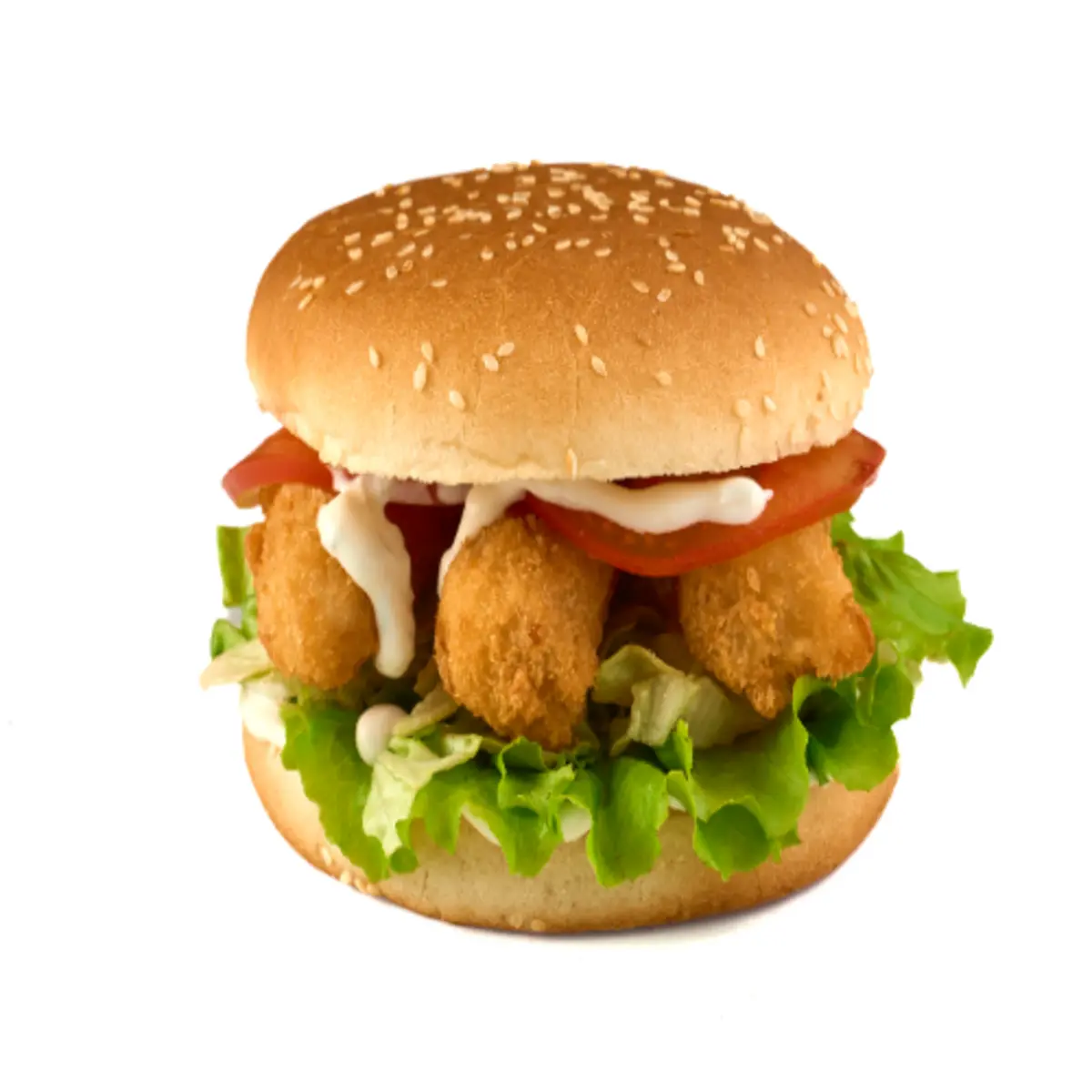 Бургер Шримп с креветками. порц.