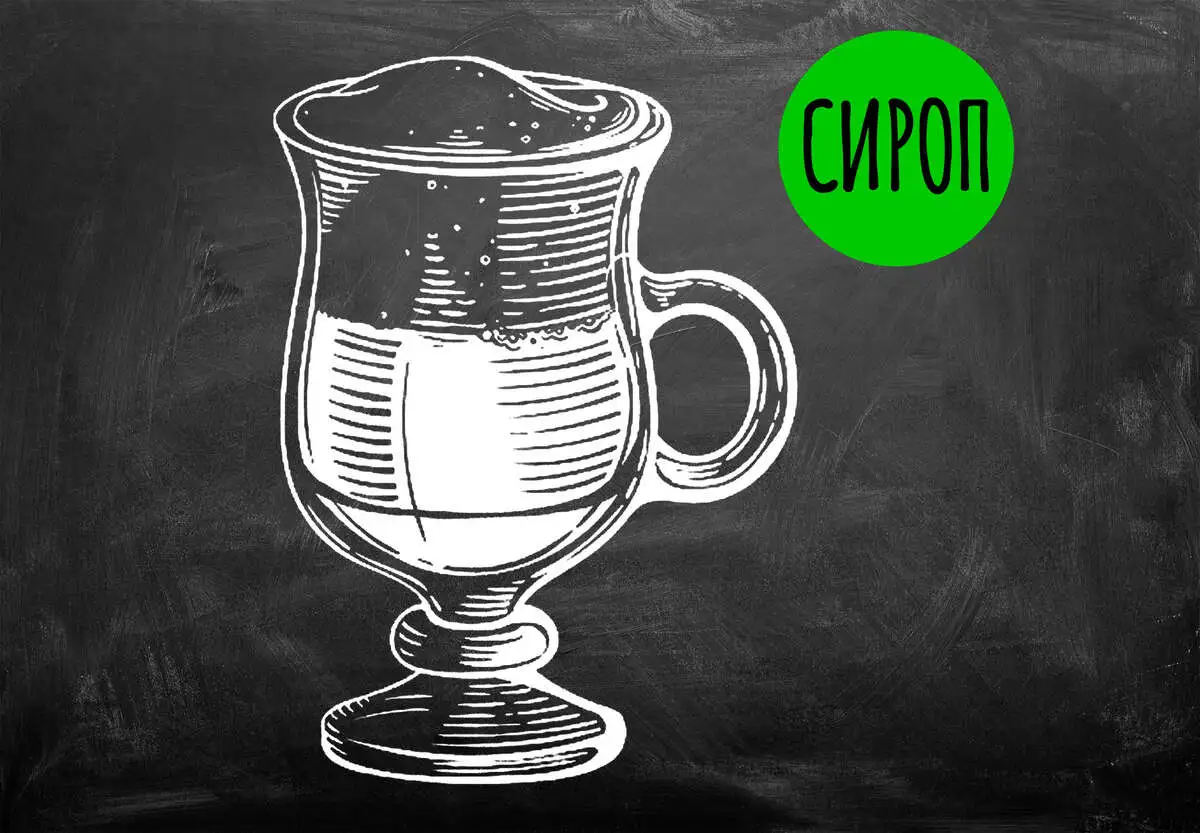 Латте с сиропом 