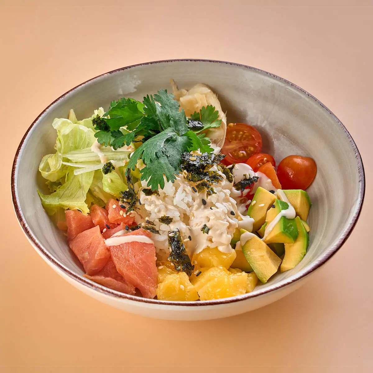 Поке с лососем