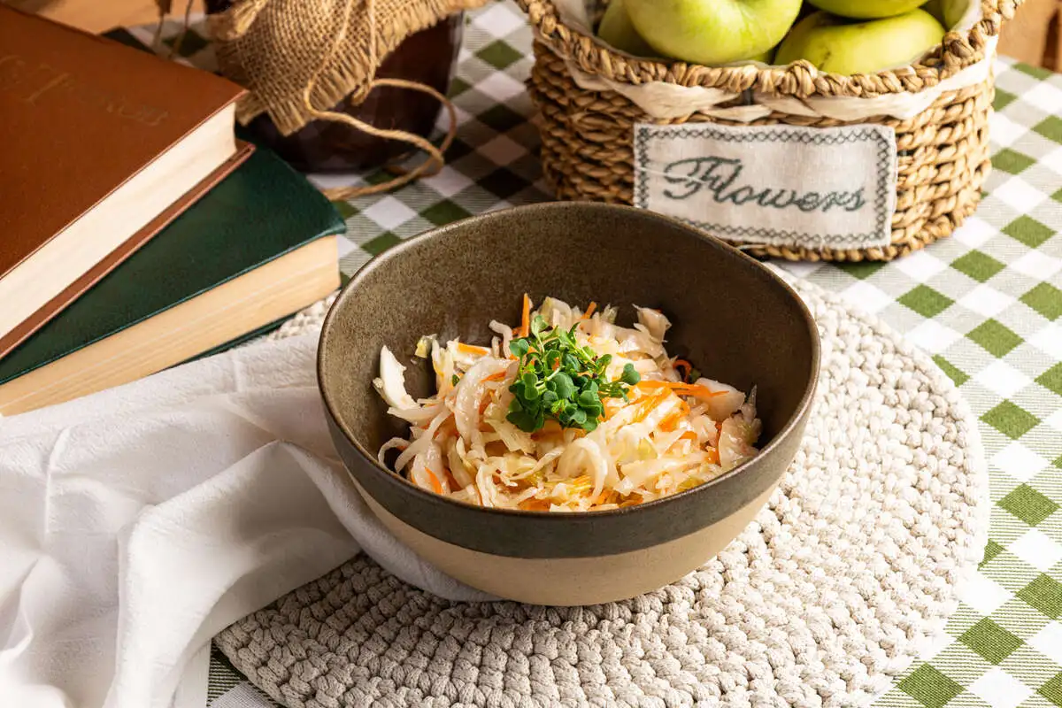 Капуста квашеная с ароматным маслом 