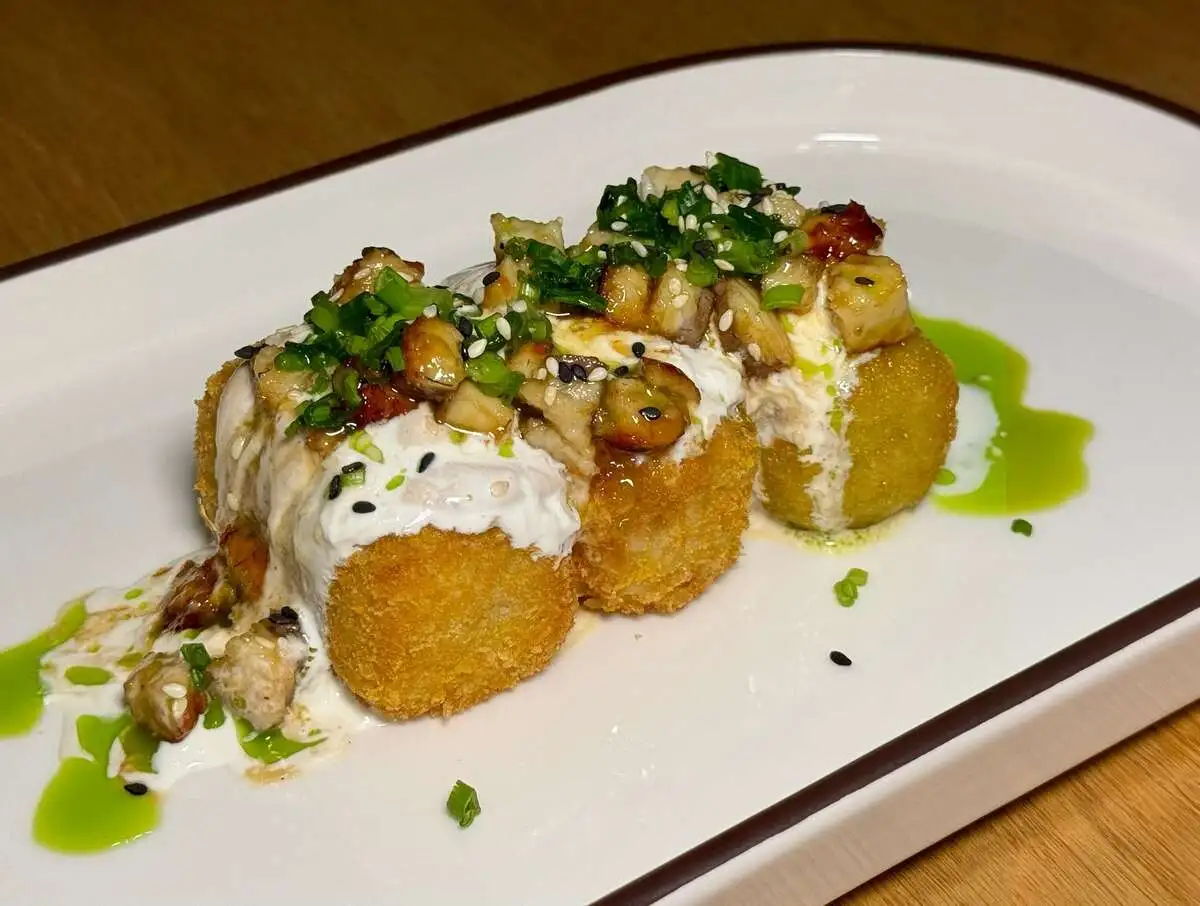 Аранчини с угрем и страчателлой