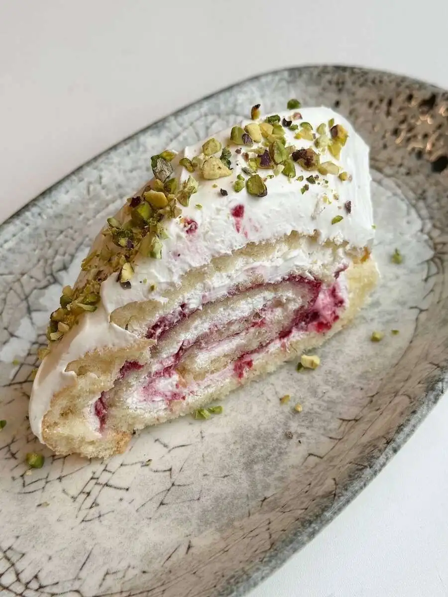 БО Фисташковый рулет с малиной 120 гр