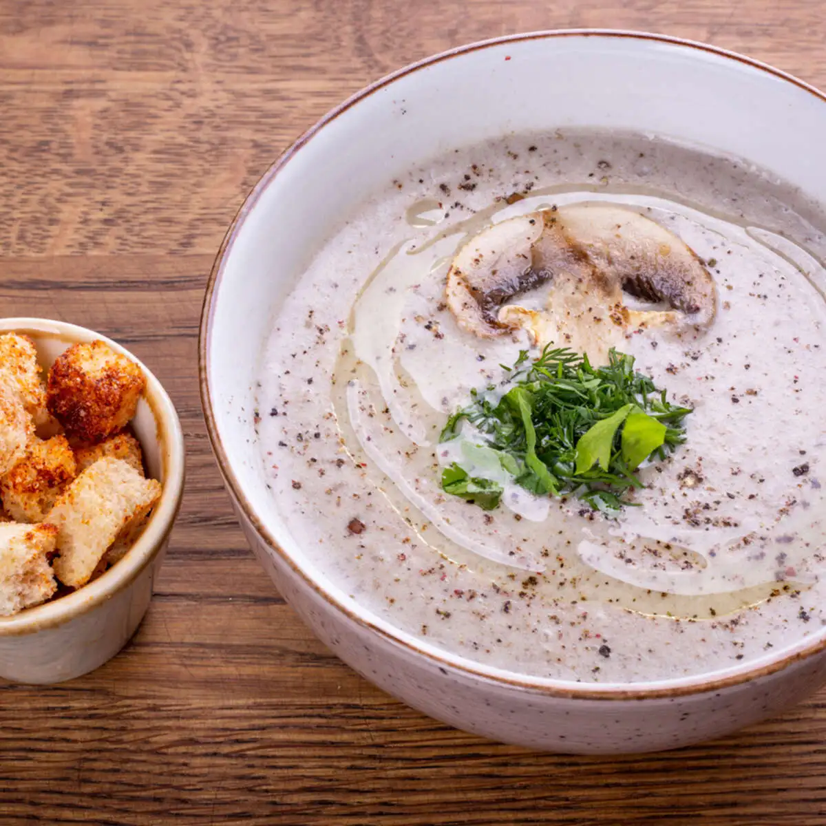 Суп-крем из шампиньонов