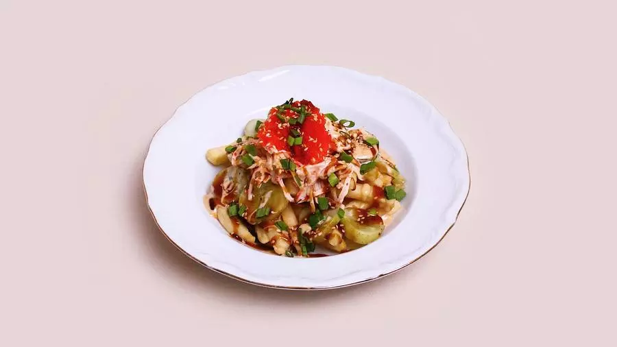 Картофель фри со снежным крабом