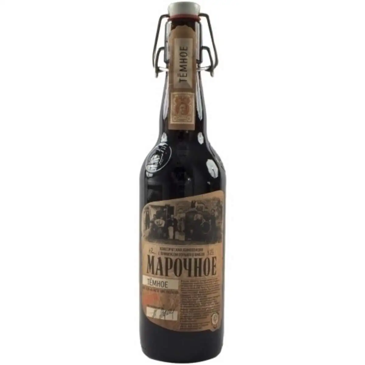 Пиво Афанасий Марочное Темное Избранное 0,5л ст/б(м)