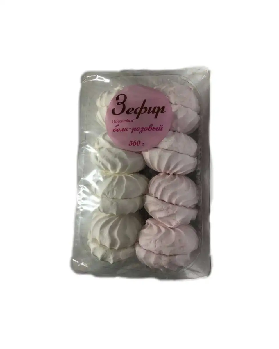 Зефир Обожайка Бело-Розовый 360г